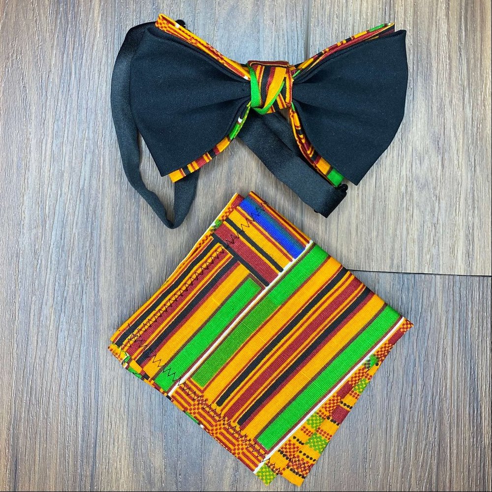 The Kente Black I (Bow Tie)